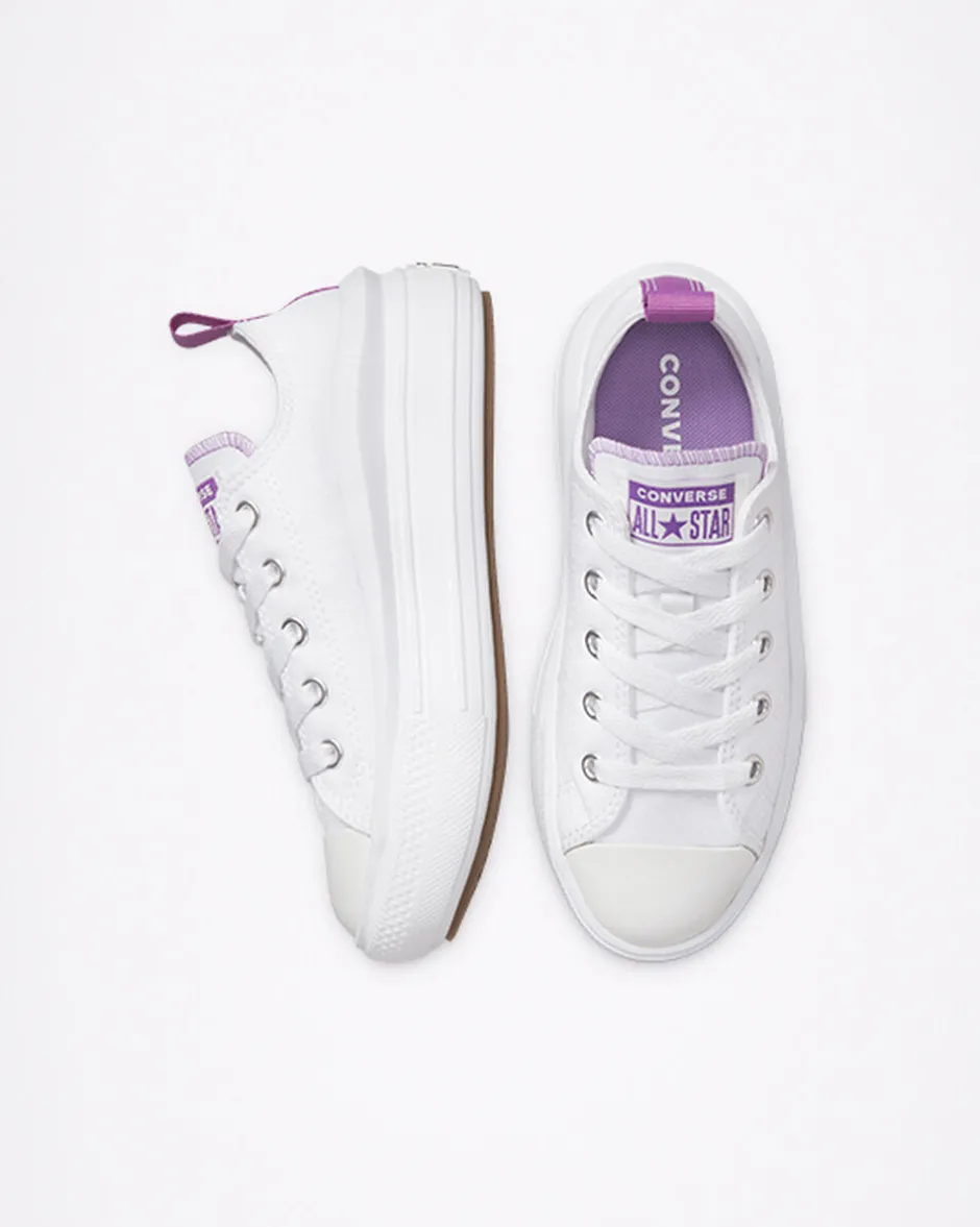 Converse Ragazzi (Età 8-12 Anni)|Guida Alle Misure Per Bambini<Canvas Color Chuck Taylor All Star Move Bianco/Pixel Purple/Bianco