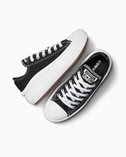 Converse Modelli Bassi|Modelli Con Platform<Canvas Color Chuck Taylor All Star Move Nero/Bianco/Bianco