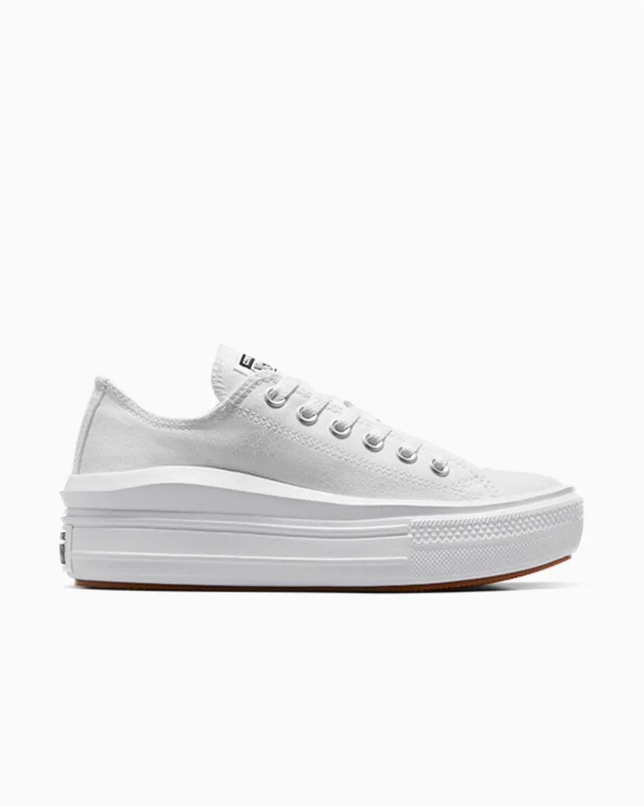 Converse Modelli Bassi|Modelli Con Platform<Canvas Color Chuck Taylor All Star Move Bianco/Bianco/Bianco