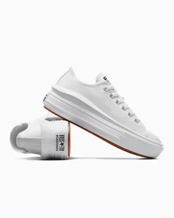 Converse Modelli Bassi|Modelli Con Platform<Canvas Color Chuck Taylor All Star Move Bianco/Bianco/Bianco
