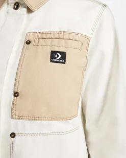 Converse Giacche E Felpe<Canvas Work Coat Converse Egret