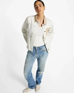 Converse Giacche E Felpe<Canvas Work Coat Converse Egret