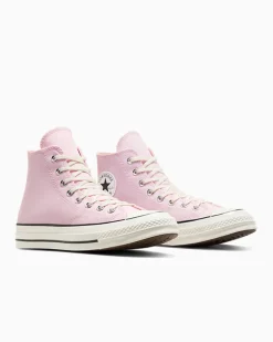 Converse Modelli Alti|Modelli Alti<Chuck 70 Glassa rosa/Egret/Nero