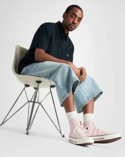 Converse Modelli Alti|Modelli Alti<Chuck 70 Glassa rosa/Egret/Nero