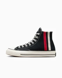 Converse Modelli Alti|Modelli Alti<Chuck 70 Archival Stripes Nero/Rosso/Bianco vintage