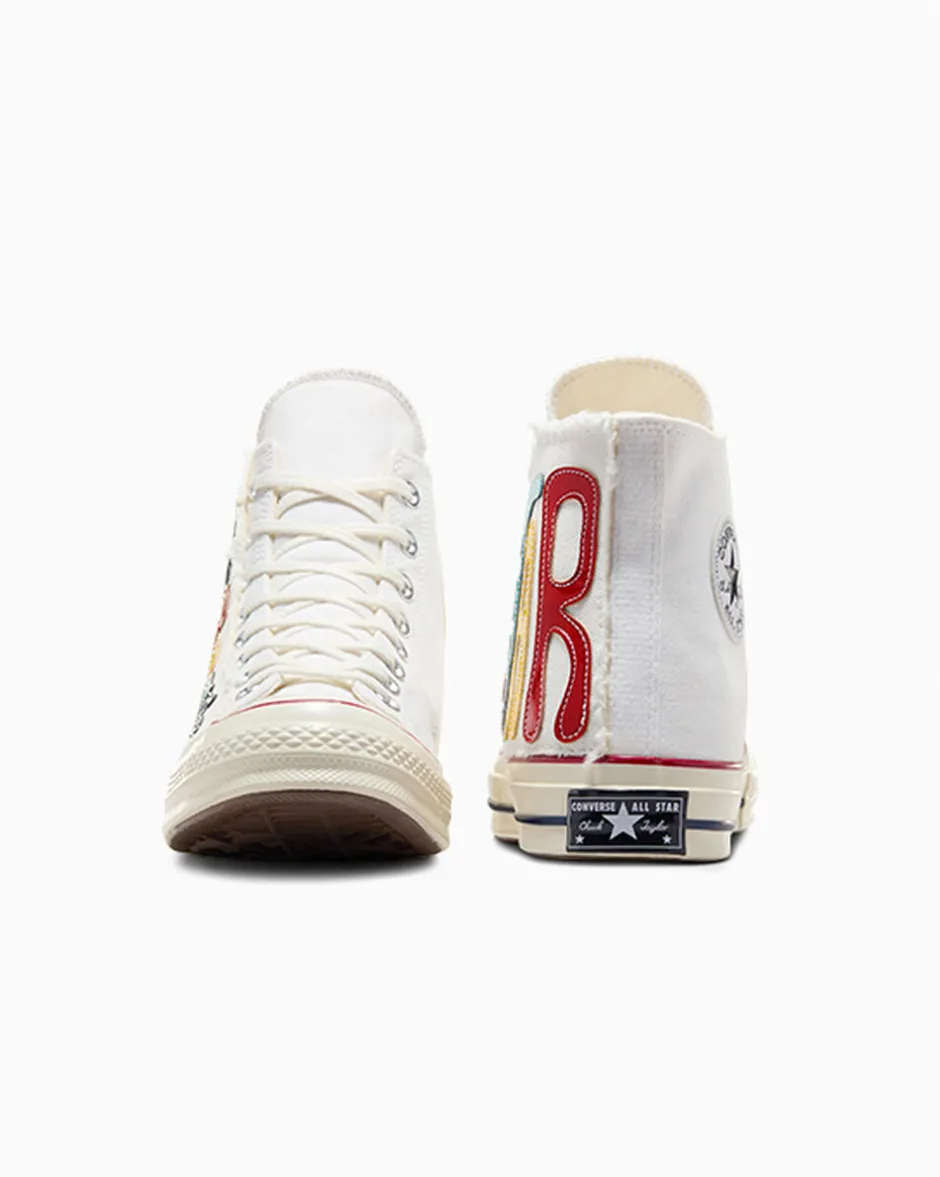 Converse Modelli Alti|Modelli Alti<Chuck 70 Canvas LTD Letters Scritta arcobaleno