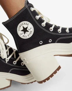 Converse Modelli Con Tacco/Zeppa|Modelli Con Tacco/Zeppa<Chuck 70 De Luxe Heel Nero/Egret/Egret