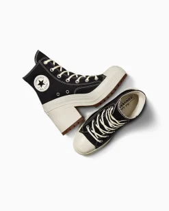 Converse Modelli Con Tacco/Zeppa|Modelli Con Tacco/Zeppa<Chuck 70 De Luxe Heel Nero/Egret/Egret