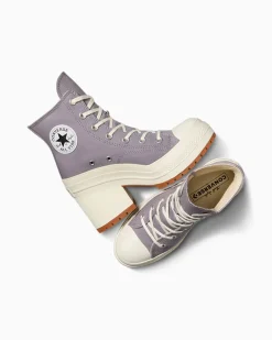 Converse Modelli Alti|Modelli Con Platform<Chuck 70 De Luxe Heel Mauve Stone/Avorio naturale