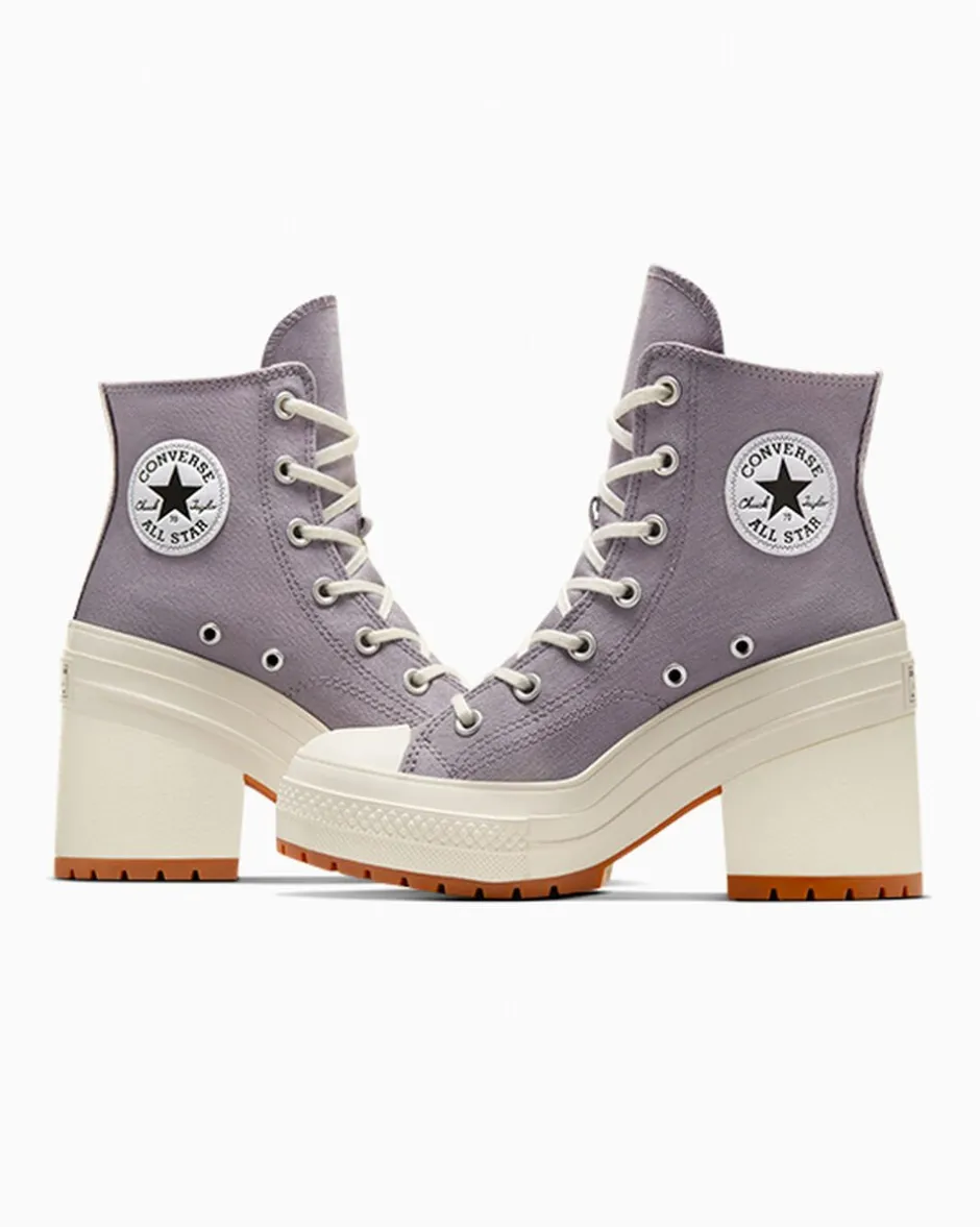 Converse Modelli Alti|Modelli Con Platform<Chuck 70 De Luxe Heel Mauve Stone/Avorio naturale