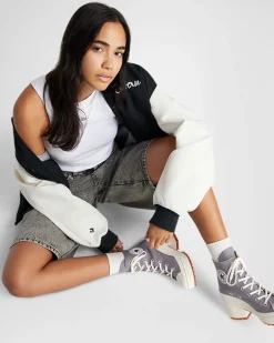 Converse Modelli Alti|Modelli Con Platform<Chuck 70 De Luxe Heel Mauve Stone/Avorio naturale