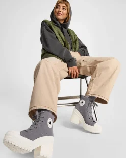 Converse Modelli Alti|Modelli Con Platform<Chuck 70 De Luxe Heel Platform Pelle di squalo/Egret/Pelle di squalo