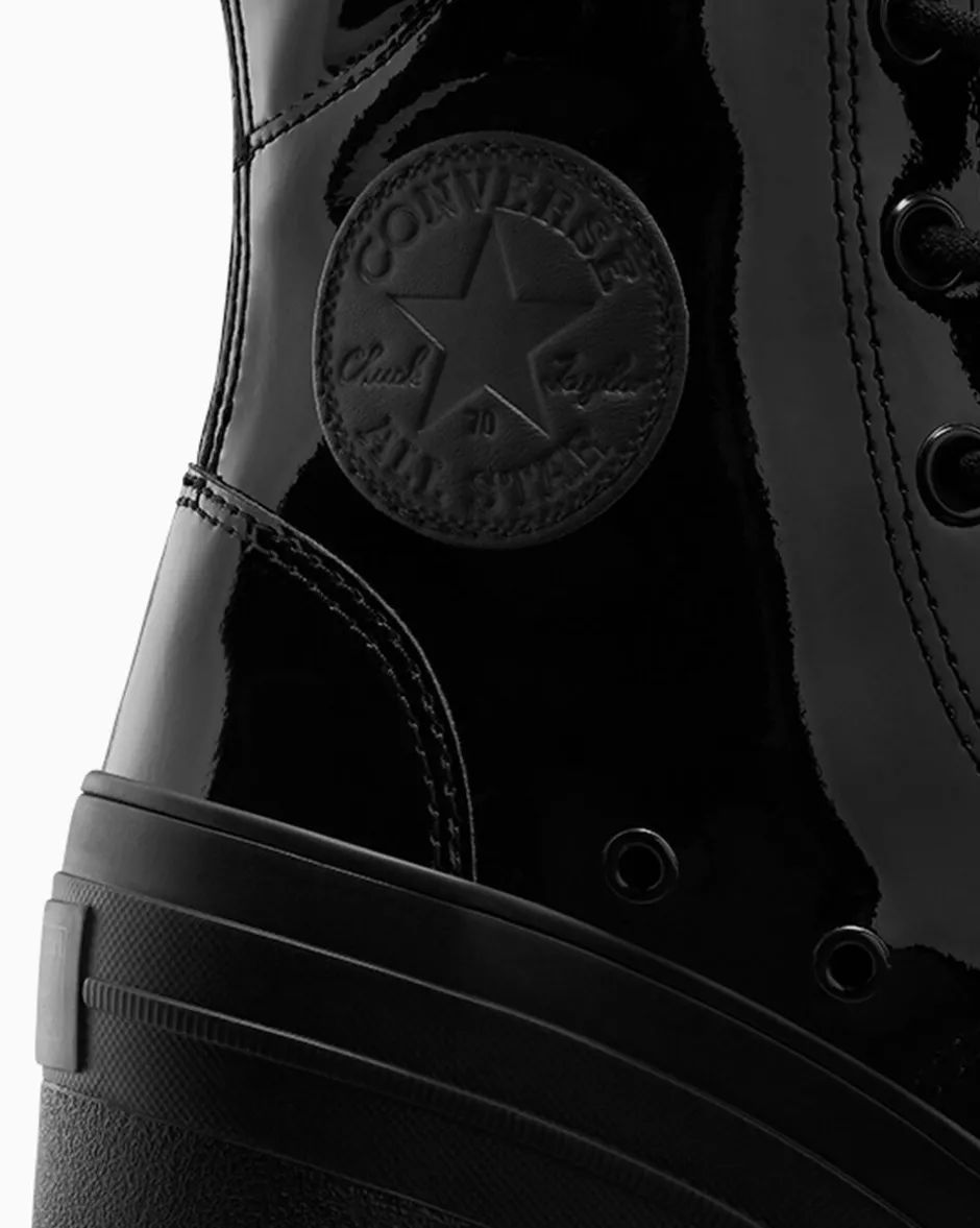 Converse Modelli Con Platform|Stivaletti<Chuck 70 De Luxe Heel XXHi Platform Patent Leather ivory roses