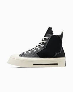 Converse Modelli Alti|Modelli Con Tacco/Zeppa<Chuck 70 De Luxe Squared Nero/Nero/Egret