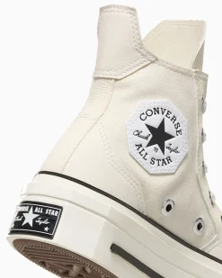 Converse Modelli Con Tacco/Zeppa|Modelli Con Tacco/Zeppa<Chuck 70 De Luxe Squared Egret/Nero/Egret