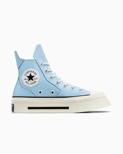 Converse Modelli Alti|Modelli Con Tacco/Zeppa<Chuck 70 De Luxe Squared Blu cielo/Egret/Nero