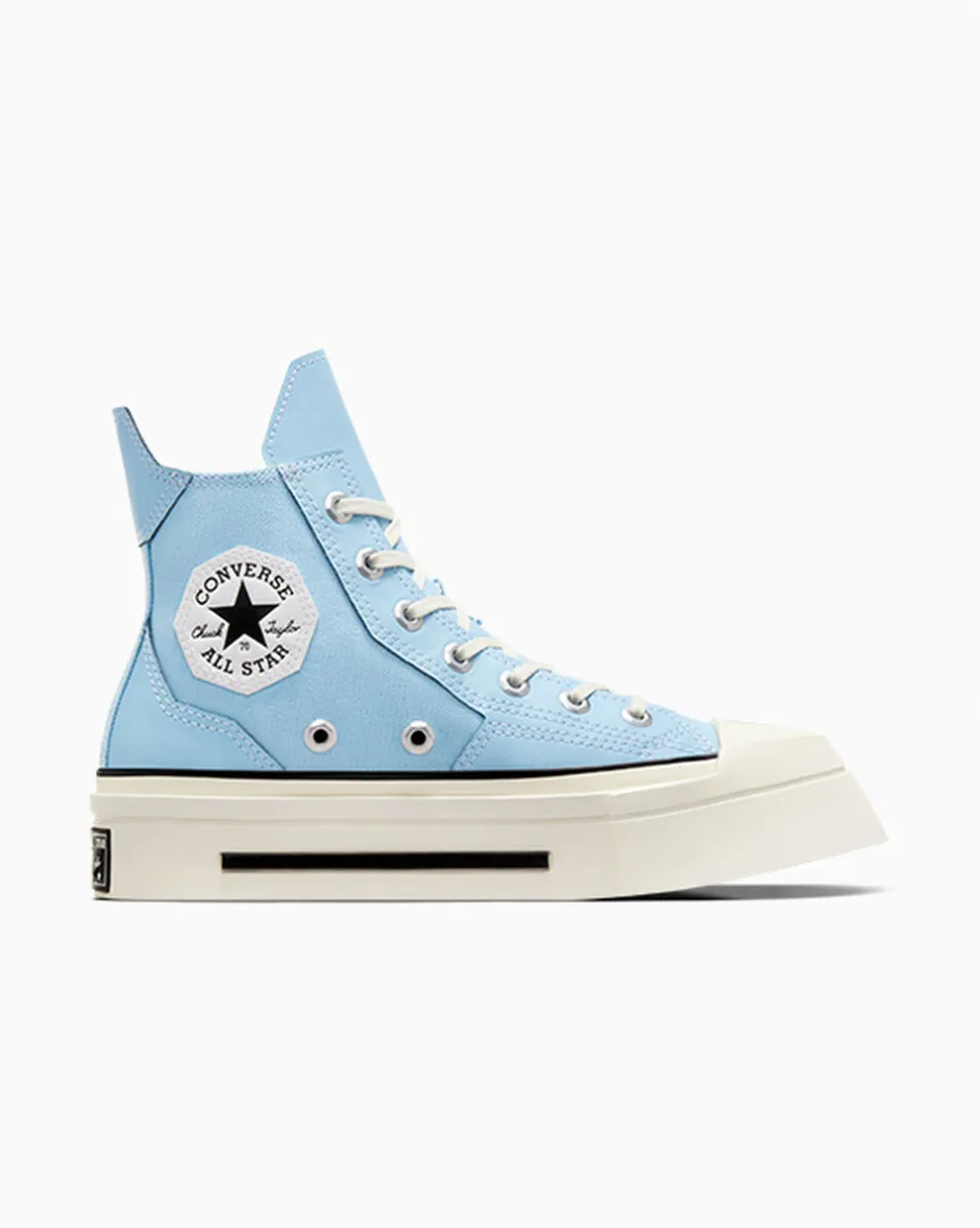 Converse Modelli Alti|Modelli Con Tacco/Zeppa<Chuck 70 De Luxe Squared Blu cielo/Egret/Nero