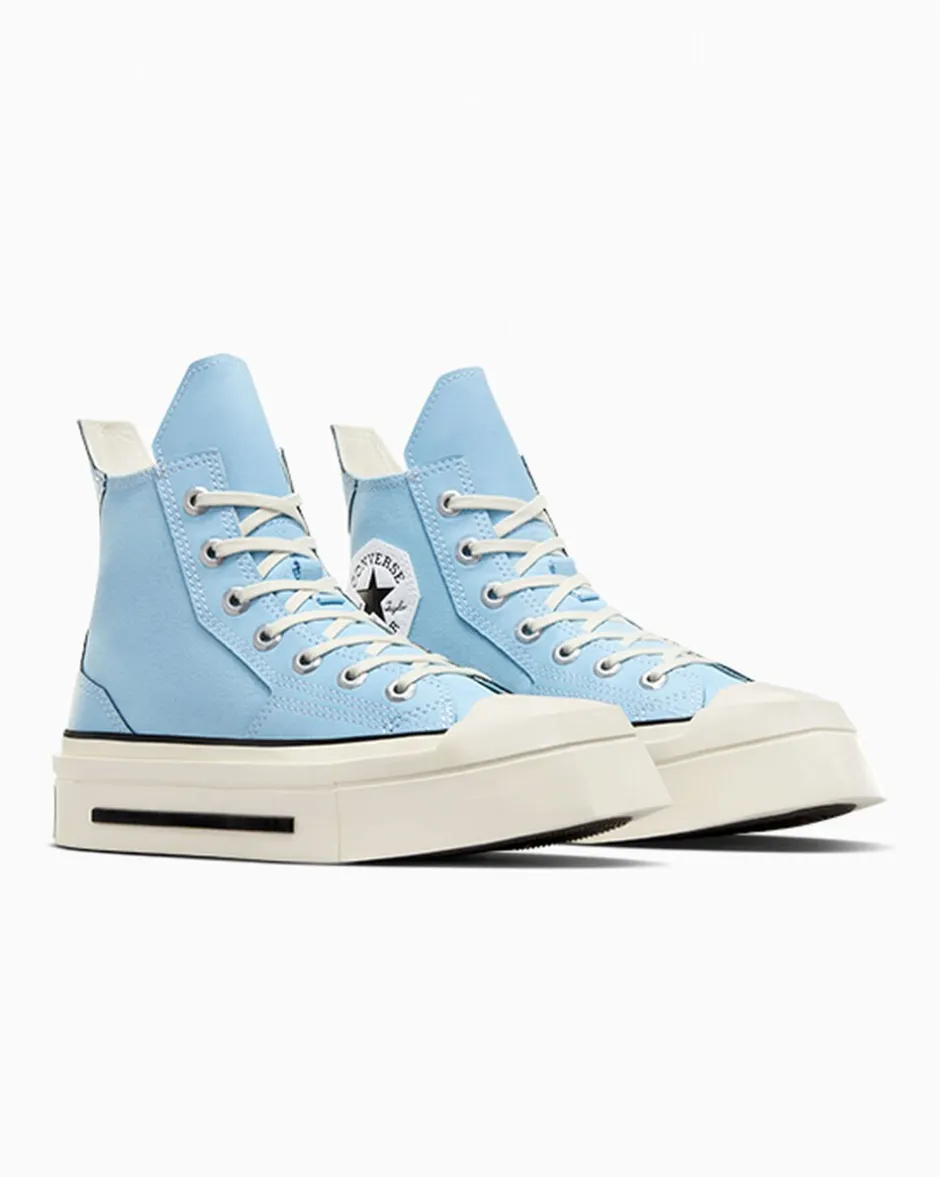 Converse Modelli Alti|Modelli Con Tacco/Zeppa<Chuck 70 De Luxe Squared Blu cielo/Egret/Nero