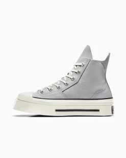 Converse Modelli Alti|Modelli Con Platform<Chuck 70 De Luxe Squared Grigio/Nero/Egret