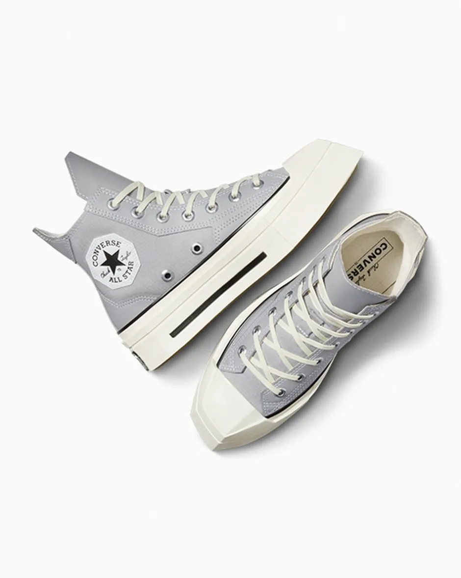 Converse Modelli Alti|Modelli Con Platform<Chuck 70 De Luxe Squared Grigio/Nero/Egret