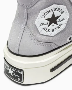 Converse Modelli Alti|Modelli Con Platform<Chuck 70 De Luxe Squared Grigio/Nero/Egret