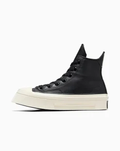 Converse Modelli Alti|Modelli Con Tacco/Zeppa<Chuck 70 De Luxe Squared Nero/Egret/Nero