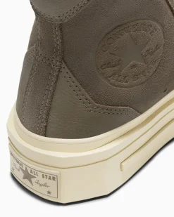 Converse Modelli Alti|Modelli Con Platform<Chuck 70 De Luxe Squared Coffee Break Beige classico/Memo Glaze/Egret