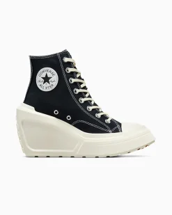 Converse Modelli Alti|Modelli Con Platform<Chuck 70 De Luxe Wedge Nero/Nero/Egret