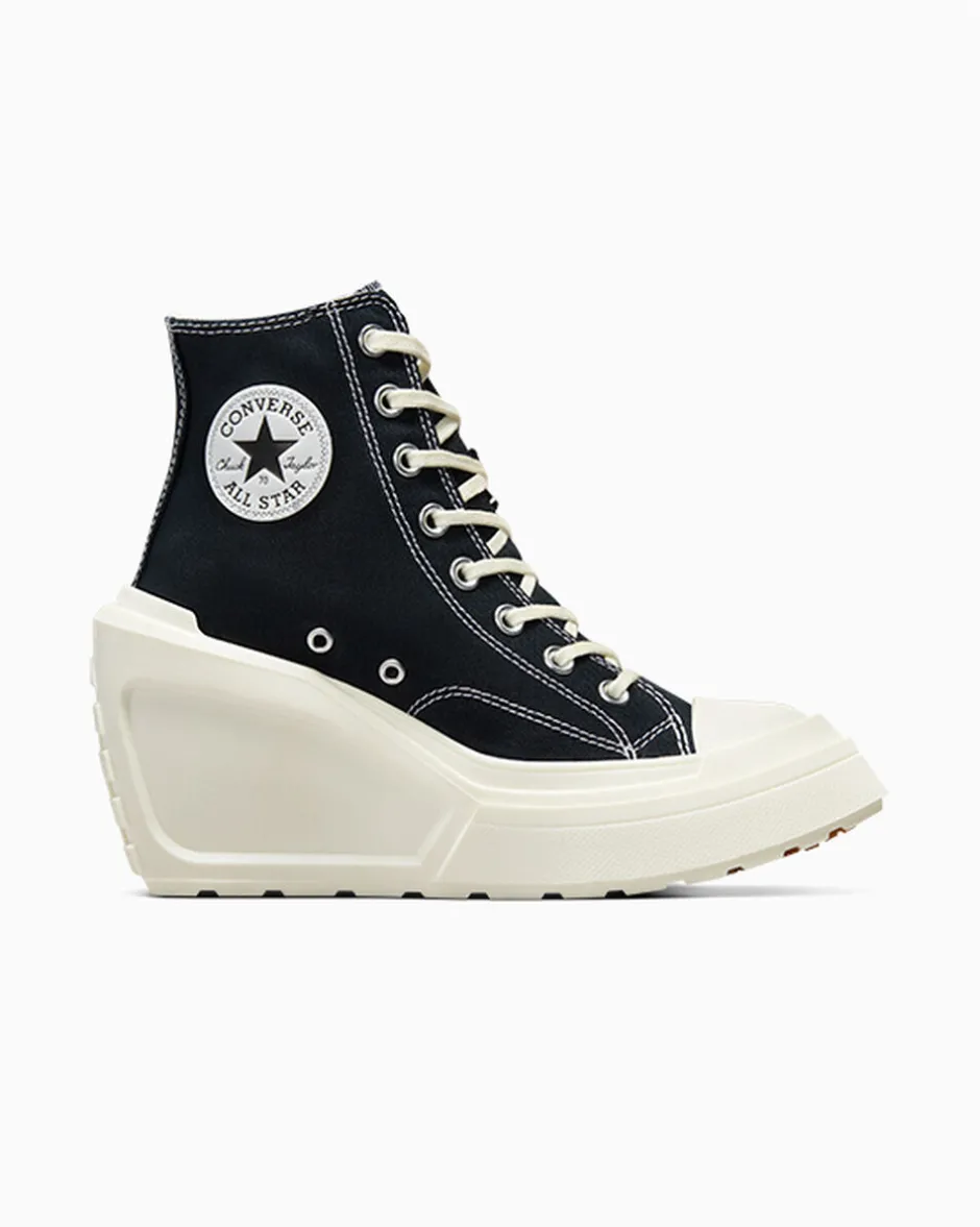 Converse Modelli Alti|Modelli Con Platform<Chuck 70 De Luxe Wedge Nero/Nero/Egret