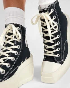Converse Modelli Alti|Modelli Con Platform<Chuck 70 De Luxe Wedge Nero/Nero/Egret
