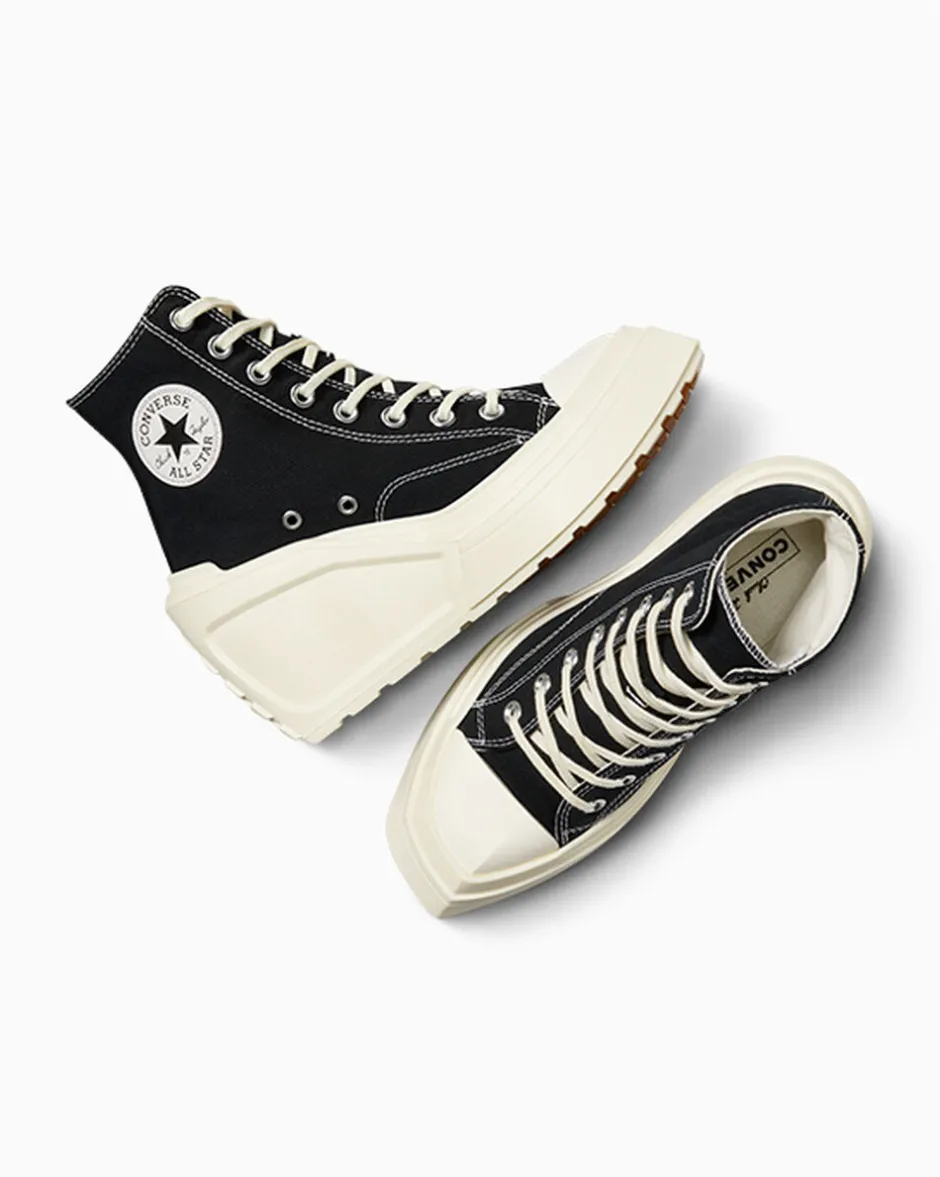 Converse Modelli Alti|Modelli Con Platform<Chuck 70 De Luxe Wedge Nero/Nero/Egret