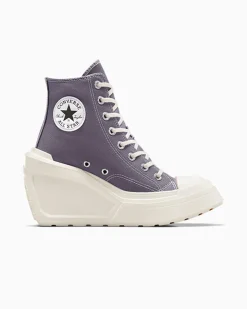Converse Modelli Alti|Modelli Con Platform<Chuck 70 De Luxe Wedge Lavanda cenere/Egret/Nero