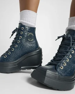 Converse Modelli Alti|Modelli Bassi<Chuck 70 De Luxe Wedge Platform Leather light field surplus