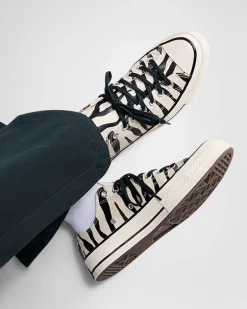 Converse Modelli Bassi|Modelli Con Platform<Chuck 70 Glow-In-The-Dark Zebra Print black