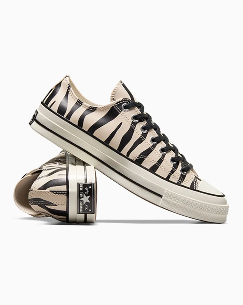Converse Modelli Bassi|Modelli Con Platform<Chuck 70 Glow-In-The-Dark Zebra Print black