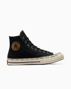 Converse Modelli Alti|Chuck Taylor All Star<Chuck 70 GORE-TEX Nero/Fungo marrone chiaro/Egret