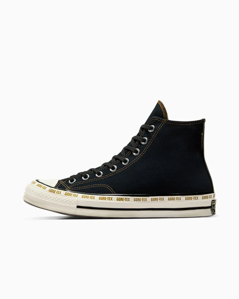 Converse Modelli Alti|Chuck Taylor All Star<Chuck 70 GORE-TEX Nero/Fungo marrone chiaro/Egret