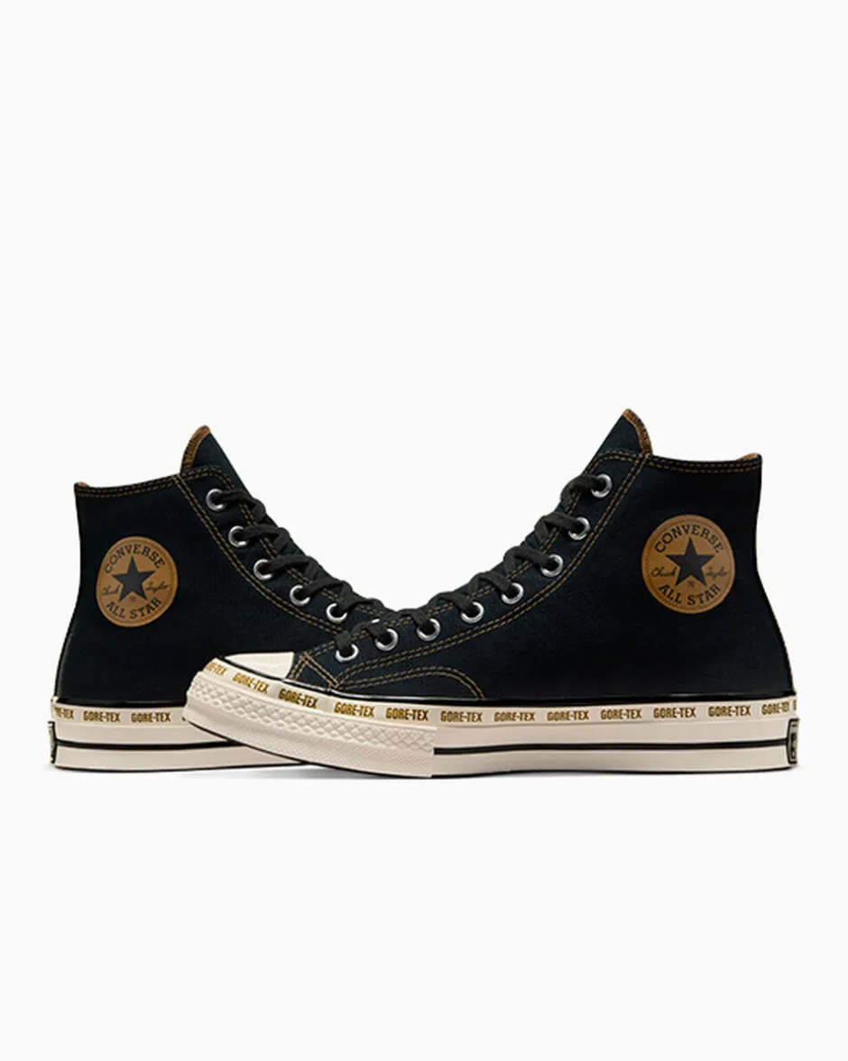Converse Modelli Alti|Chuck Taylor All Star<Chuck 70 GORE-TEX Nero/Fungo marrone chiaro/Egret