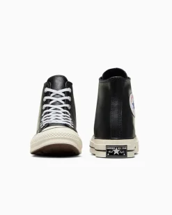 Converse Modelli Alti|Chuck Taylor All Star<Chuck 70 Leather Nero/Bianco/Egret