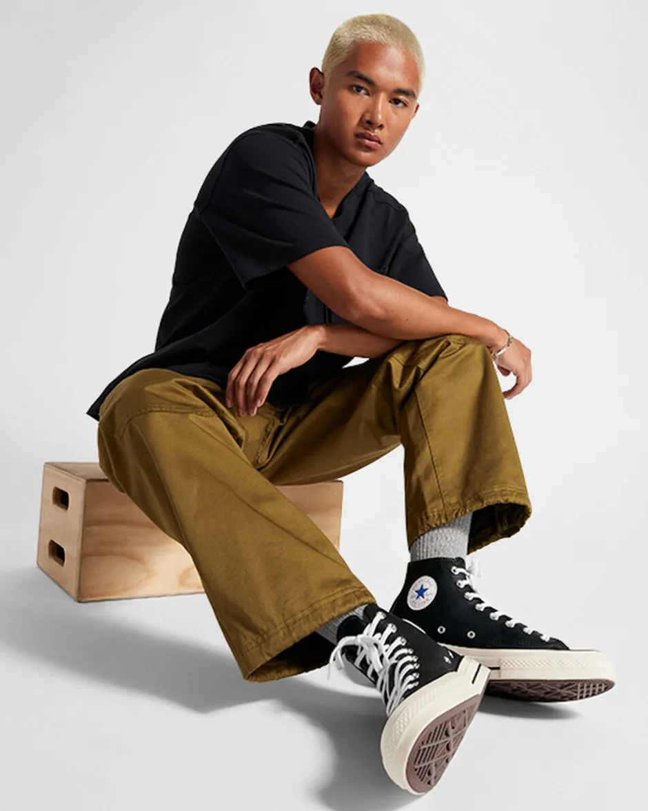 Converse Modelli Alti|Chuck Taylor All Star<Chuck 70 Leather Nero/Bianco/Egret