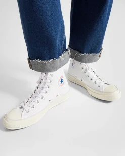 Converse Modelli Alti|Chuck Taylor All Star<Chuck 70 Leather Bianco/Fossilized/Egret