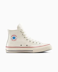 Converse Modelli Alti|Basketball<Chuck 70 Leather Egret/Natural Ivory/Blue