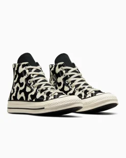 Converse Modelli Alti|Modelli Alti<Chuck 70 Leopard Remix Nero/Egret/Nero