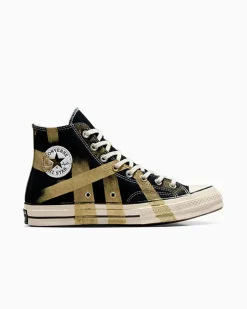 Converse Modelli Alti|Modelli Alti<Chuck 70 LTD Gold Paint Black Overpaint Gold