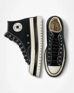 Converse Modelli Alti|Modelli Alti<Chuck 70 LTD Lugged Platform Black Trek Evo