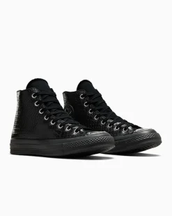 Converse Modelli Alti|Modelli Alti<Chuck 70 LTD Mono Black Premium Leather Mono Black Leather