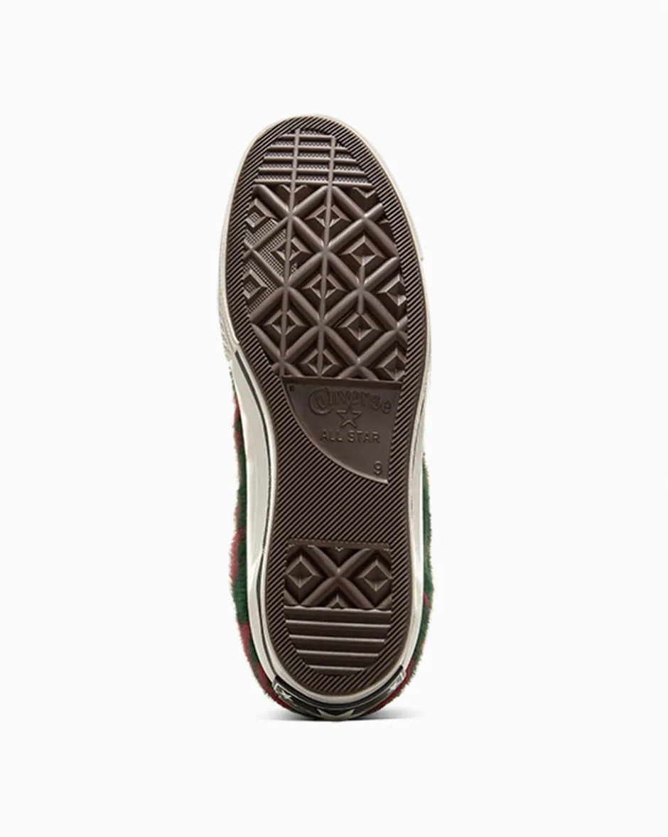 Converse Modelli Alti|Modelli Alti<Chuck 70 Luxe Plush Polvere di stelle/Verde invidia/Egret