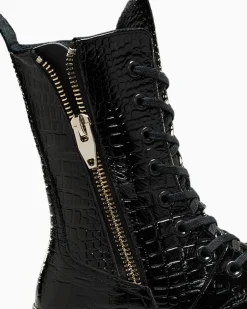 Converse Modelli Alti<Chuck 70 Plus XHi Leather Nero/Nero/Oro chiaro