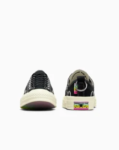 Converse Modelli Bassi|Modelli Bassi<Chuck 70 Pride Nero/Egret/Fucsia caos
