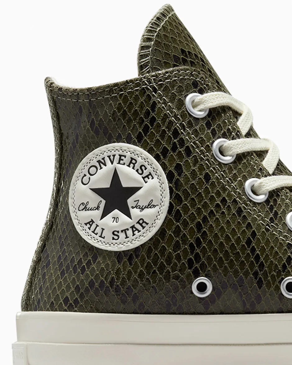 Converse Modelli Alti|Chuck Taylor All Star<Chuck 70 Snakeskin Print Light Field Surplus/Egret
